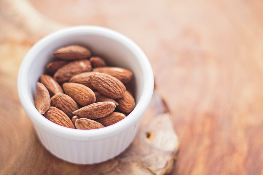 Eating almonds, nuts, walnuts not only give you a source of healthy fats but also fiber.
