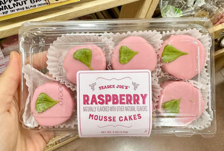 traderjoesgeek | Instagram | Six-pack of delightful treats, each featuring a vibrant pink exterior.