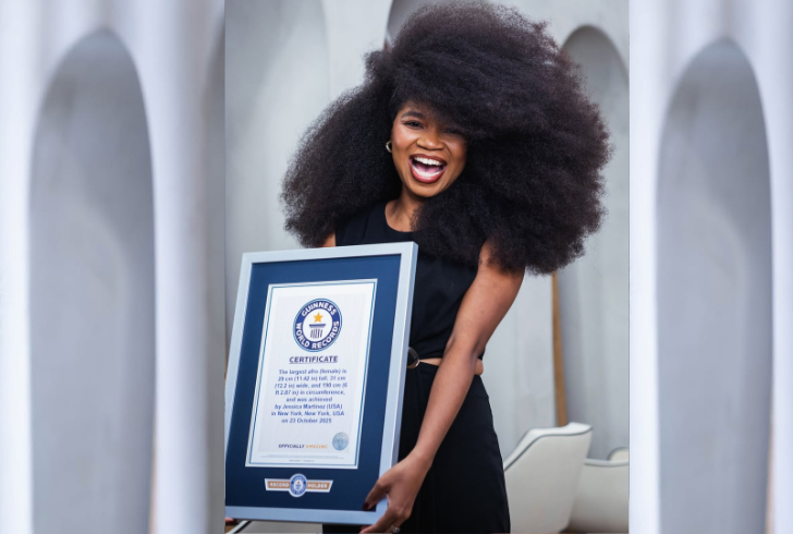 Jessica Martinez holding Guinness World Record