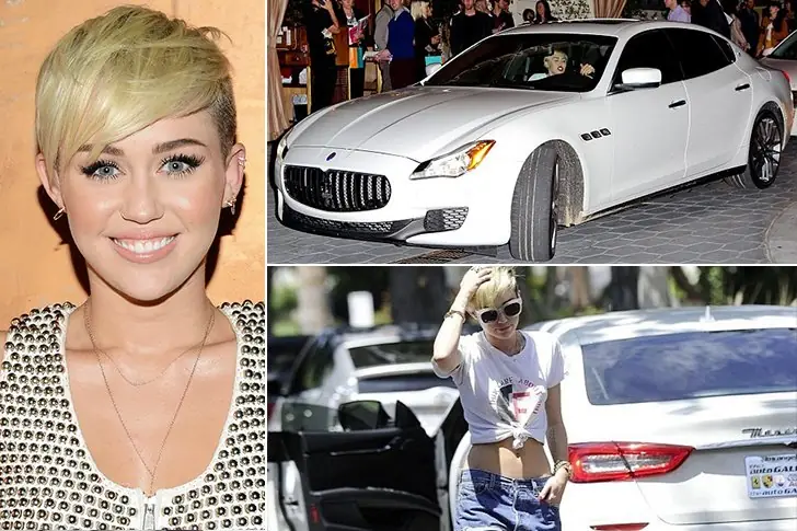 Miley Cyrus – Maserati Quattroporte, estimado en $ 140 000