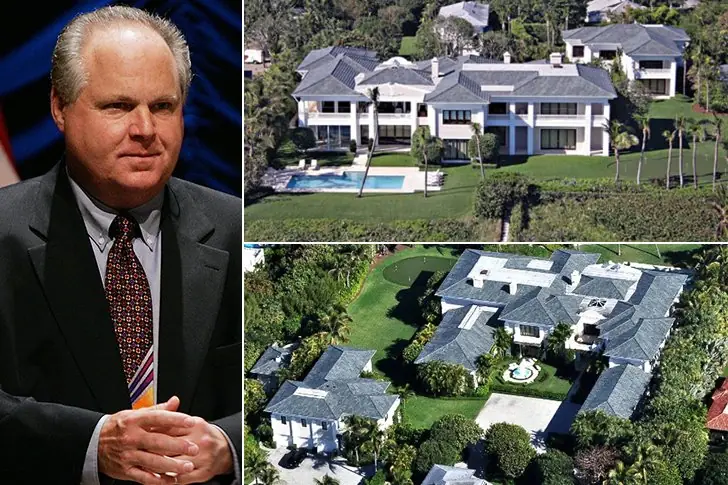 Rush Limbaugh – $65 Million, Palm Beach