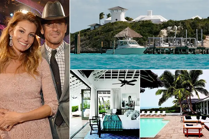 Tim McGraw & Faith Hill –  $18 Million , Bahamas