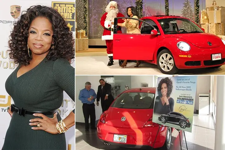 Oprah Winfrey – Volkswagen Beetle, estimado en $ 30 000