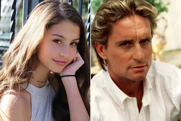 Carys Zeta Douglas and Michael Douglas
