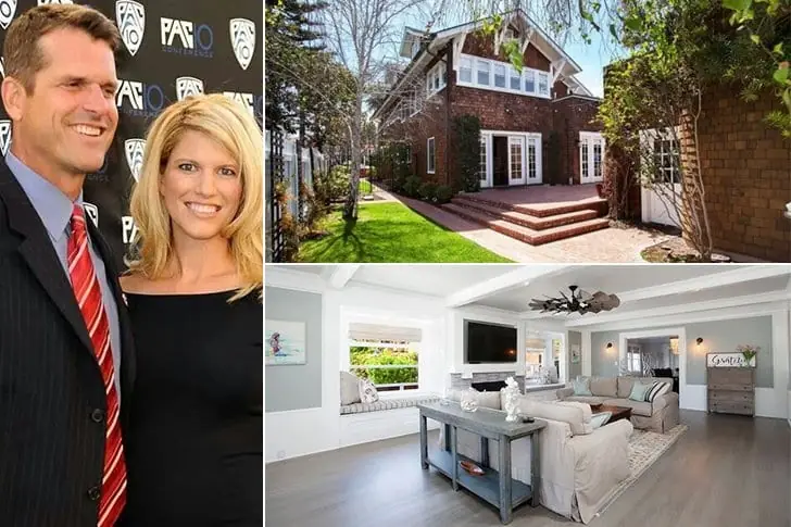 Jim Harbaugh and Sarah Feuerborn Harbaugh – Est. $4 Million, Coronado