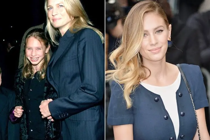 Dylan Frances Penn and Robin Wright