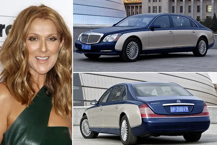 Celine Dion – Maybach 62, Estimated $500K