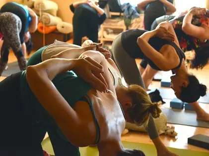 yoga group exercise