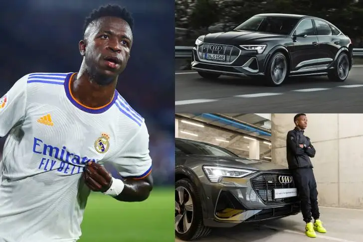 Vinicius Junior – Audi e-tron Sportback 55 quattro, unos 82,000 euros