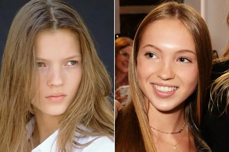 Lila Grace Moss and Kate Moss