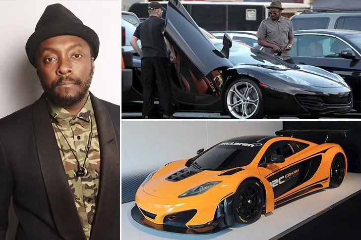 Will.I.Am –  McLaren MP4-12C, Estimated $300K
