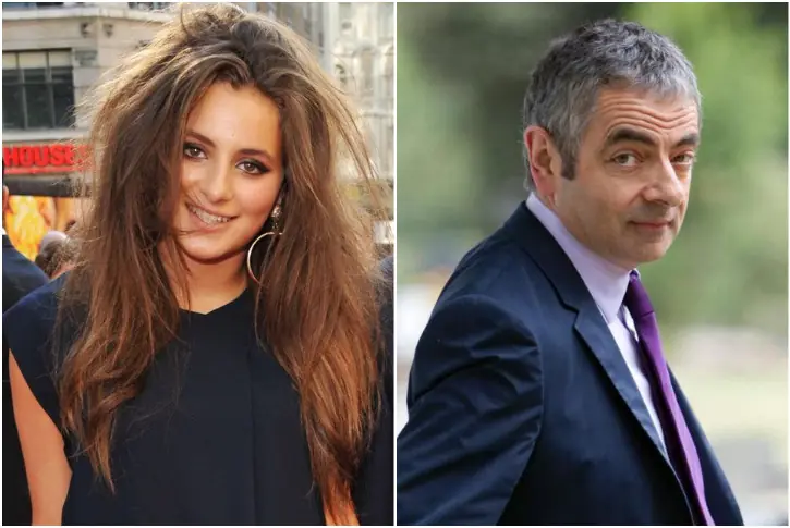 Lily Sastry and Rowan Atkinson