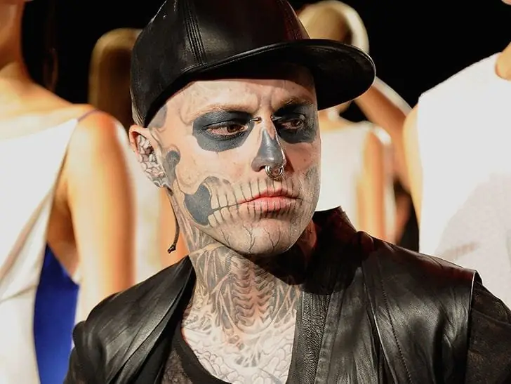 Rick Genest, alias Zombie Boy – 500 000 dollars