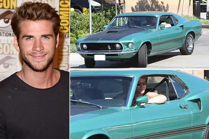 Liam Hemsworth – 1969 Ford Mustang, estimado en $ 85 000