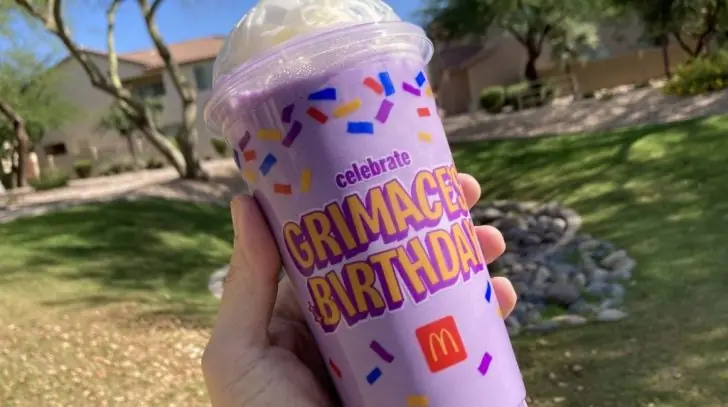 Grimace McDonald's Milkshake