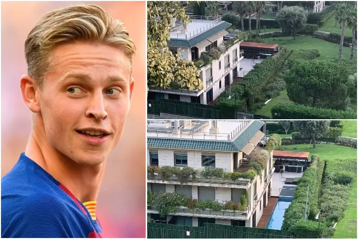 Frenkie de Jong – 10.000 euro huur per maand, Barcelona