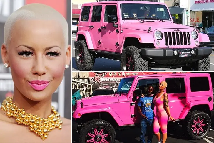 Amber Rose – Pink Jeep Wrangler Unlimited, Estimated $150K