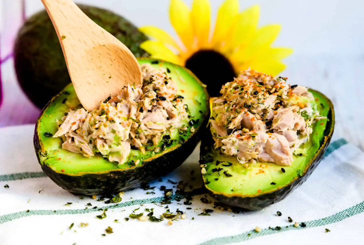 Tuna Salad Avocado Bowl is one of the standout options for a pescatarian breakfast.